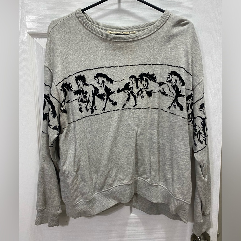 L.O.G.G. Flocked Horses Sweater